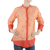 Women's Printed Casual Shirt - Peach, Women, T-Shirts And Tops, Chase Value, Chase Value