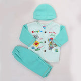 Newborn Boy Full Sleeves Polar Suit 10361 - Sea Green, Kids, NB Boys Sets And Suits, Chase Value, Chase Value