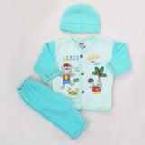 Newborn Boy Full Sleeves Polar Suit 10350 - Sea Green, Kids, NB Boys Sets And Suits, Chase Value, Chase Value