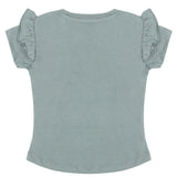 Girls Half Sleeves Printed T-Shirt - Steel Blue, Girls T-Shirts, Chase Value, Chase Value