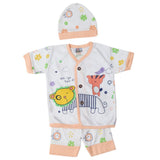 Newborn Boys Half Sleeves Suit - Peach, Kids, Newborn Boys Sets And Suits, Chase Value, Chase Value