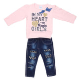 Newborn Girls Full Sleeves 2 Piece Suit - Pink, Kids, NB Girls Sets And Suits, Chase Value, Chase Value