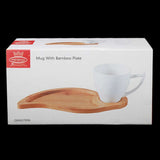 Mug With Bamboo Plate - White, Home & Lifestyle, Serving And Dining, Chase Value, Chase Value