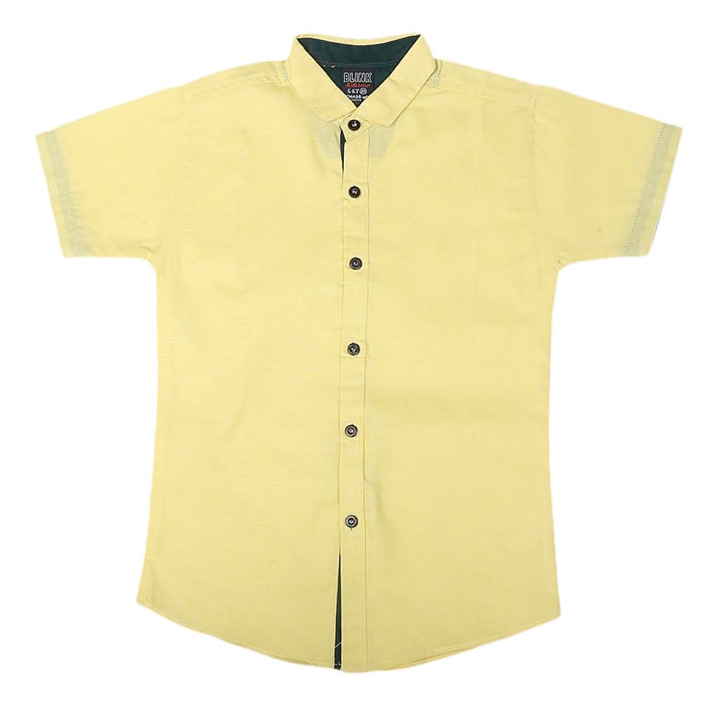 Boys Half Sleeves Printed Shirt - Yellow, Kids, Boys Shirts, Chase Value, Chase Value