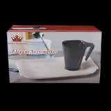 Mug With Plate - White, Home & Lifestyle, Serving And Dining, Chase Value, Chase Value