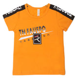 Boys Round Neck Half Sleeves T-Shirt - Mustard, Kids, Boys T-Shirts, Chase Value, Chase Value