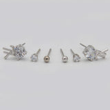 Women's Triple Ear Tops - Silver, Women, Earrings & Tops, Chase Value, Chase Value