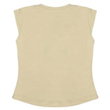 Girls Half Sleeves Printed T-Shirt - Beige, Girls T-Shirts, Chase Value, Chase Value