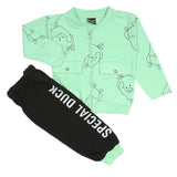 Boys Full Sleeves 3Pcs Suit - Cyan, Boys Sets & Suits, Chase Value, Chase Value