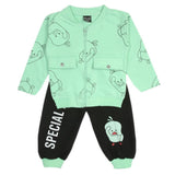 Boys Full Sleeves 3Pcs Suit - Cyan, Boys Sets & Suits, Chase Value, Chase Value