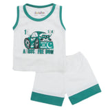 Newborn Sando Suit For 14th August - White, Kids, NB Boys Sets And Suits, Chase Value, Chase Value