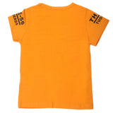 Boys Round Neck Half Sleeves T-Shirt - Mustard, Kids, Boys T-Shirts, Chase Value, Chase Value