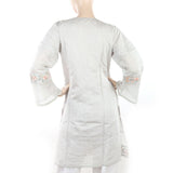 Women's Fancy Embroidered Kurti - Light Grey, Women, Ready Kurtis, Chase Value, Chase Value