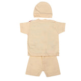 Newborn Boys Suits 3 Pcs - Peach, Kids, NB Boys Sets And Suits, Chase Value, Chase Value