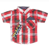 Newborn Half Sleeves Printed Shirt - Red, Kids, NB Boys Shirts And T-Shirts, Chase Value, Chase Value