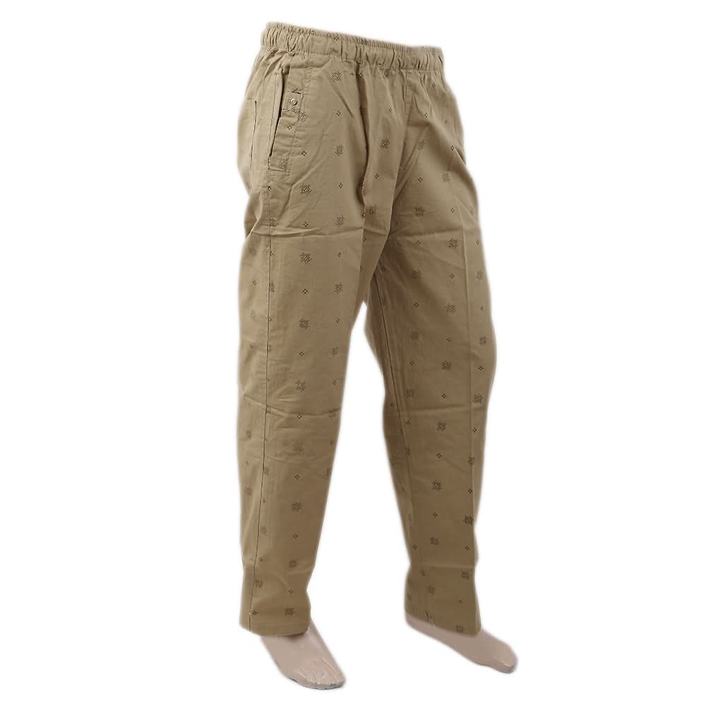 Men's Printed Trouser - Beige, Men, Lowers And Sweatpants, Chase Value, Chase Value