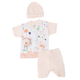 Newborn Boys Half Sleeves Suit - Peach, Kids, New Born Boys Sets And Suits, Chase Value, Chase Value