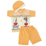Newborn Boys Half Sleeves Suit - Peach, Kids, New Born Boys Sets And Suits, Chase Value, Chase Value