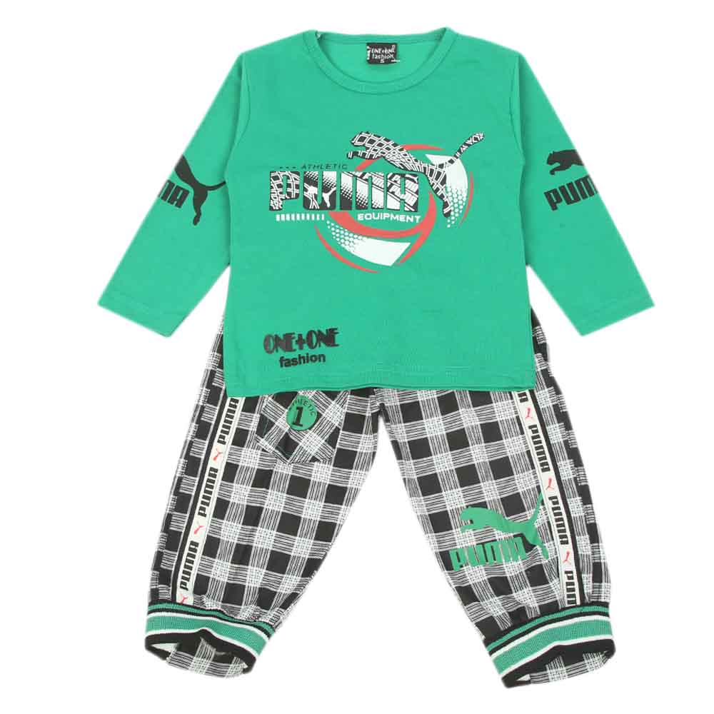 Boys Full Sleeves Suit - Green, Boys Sets & Suits, Chase Value, Chase Value