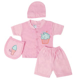 Newborn Boys Half Sleeves Suit - Pink, Kids, Newborn Boys Sets And Suits, Chase Value, Chase Value
