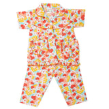 Girls Half Sleeves Sleeping Suits - Orange, Kids, Girls Sets And Suits, Chase Value, Chase Value