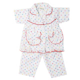 Girls Half Sleeves Sleeping Suits - White, Kids, Girls Sets And Suits, Chase Value, Chase Value