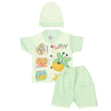 Newborn Boys Half Sleeves Suit - Green, Kids, New Born Boys Sets And Suits, Chase Value, Chase Value