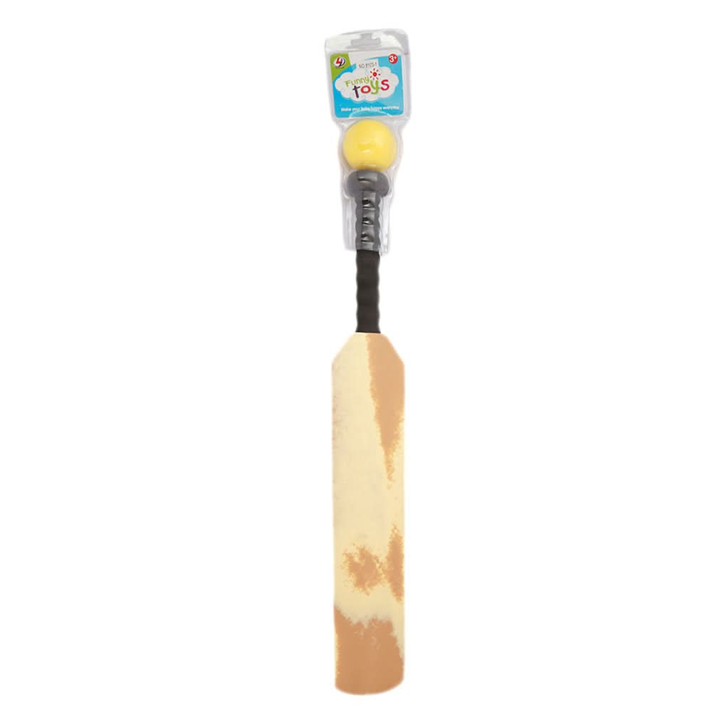 Rubber Bat And Bowl - Brown, Kids, Sports, Chase Value, Chase Value
