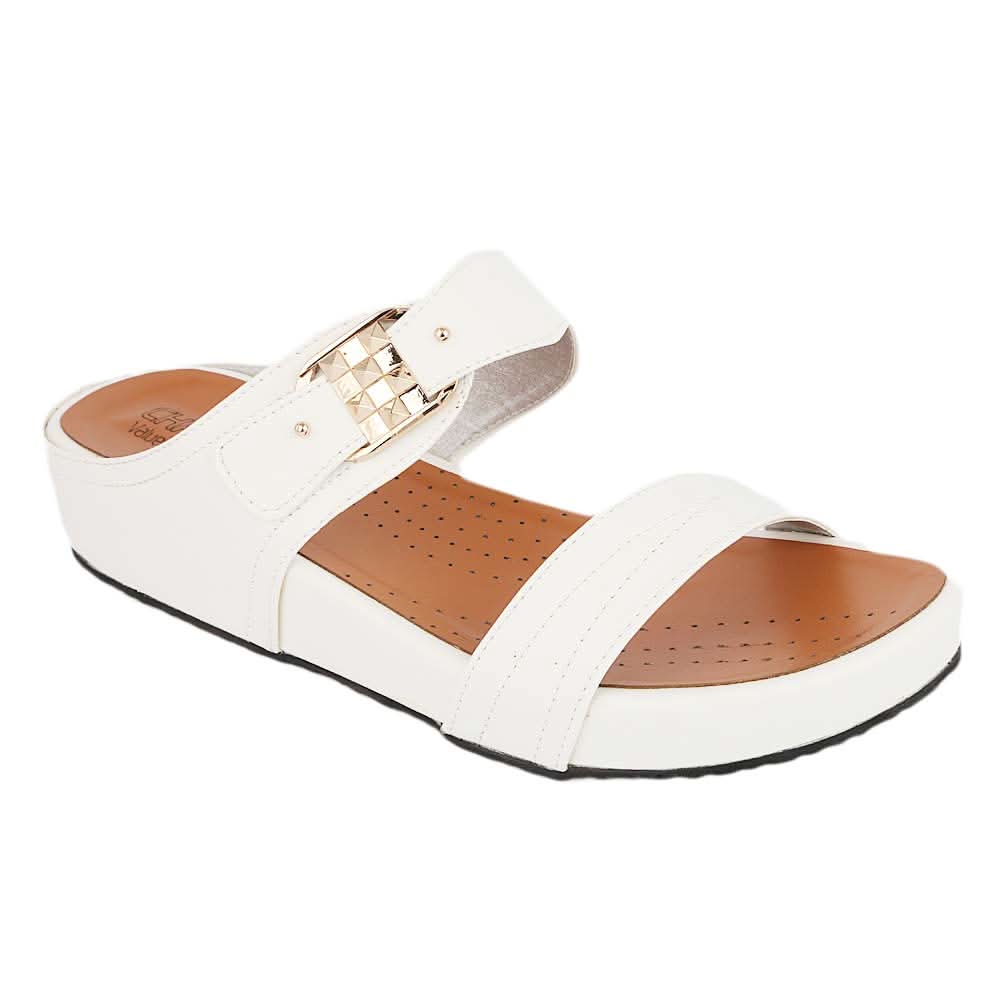 Women's Softy Slipper ( Z2 ) - White, Women, Slippers, Chase Value, Chase Value