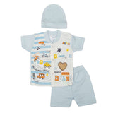 Newborn Boys Suits 3 Pcs - Blue, Kids, NB Boys Sets And Suits, Chase Value, Chase Value