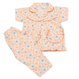 Girls Half Sleeves Sleeping Suits - Peach, Kids, Girls Sets And Suits, Chase Value, Chase Value