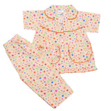 Girls Half Sleeves Sleeping Suits - Peach, Kids, Girls Sets And Suits, Chase Value, Chase Value