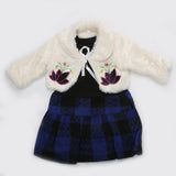 Girls Full Sleeves Frock - Royal Blue, Kids, Girls Frocks, Chase Value, Chase Value
