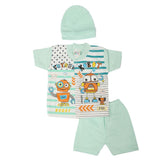 Newborn Boys Suits 3 Pcs - Cyan, Kids, NB Boys Sets And Suits, Chase Value, Chase Value
