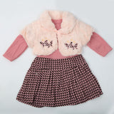 Girls Full Sleeves Frock - Pink, Kids, Girls Frocks, Chase Value, Chase Value