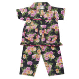 Girls Half Sleeves Sleeping Suits - Black, Kids, Girls Sets And Suits, Chase Value, Chase Value