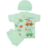 Newborn Boys Suits 3 Pcs - Cyan, Kids, NB Boys Sets And Suits, Chase Value, Chase Value