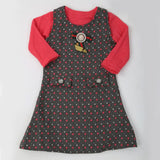 Girls Full Sleeves Frock - Grey, Kids, Girls Frocks, Chase Value, Chase Value