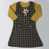 Girls Full Sleeves Frock - Grey, Kids, Girls Frocks, Chase Value, Chase Value