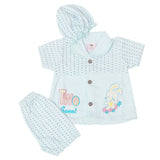 Newborn Girls Half Sleeves Suit - Blue, Kids, Newborn Girls Sets And Suits, Chase Value, Chase Value
