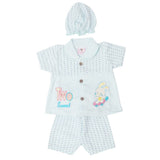 Newborn Girls Half Sleeves Suit - Blue, Kids, Newborn Girls Sets And Suits, Chase Value, Chase Value