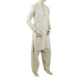 Men's Mashriq Slim Fit Suit - Green, Men, Shalwar Kameez, Chase Value, Chase Value