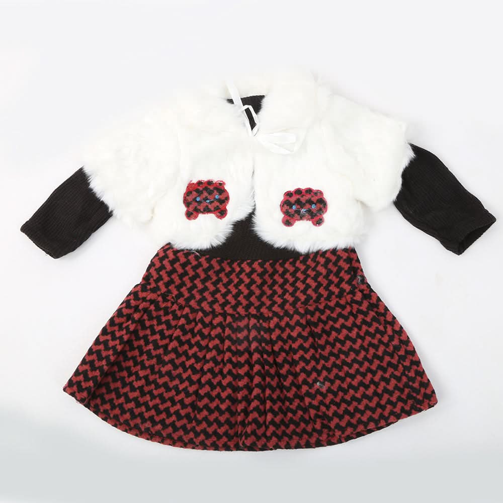 Girls Full Sleeves Frock - Black, Kids, Girls Frocks, Chase Value, Chase Value