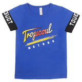 Boys Round Neck Half Sleeves T-Shirt - Royal Blue, Kids, Boys T-Shirts, Chase Value, Chase Value