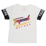 Boys Round Neck Half Sleeves T-Shirt - White, Kids, Boys T-Shirts, Chase Value, Chase Value