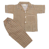 Boys Half Sleeves Sleeping Suits - Brown, Kids, Boys Sets And Suits, Chase Value, Chase Value