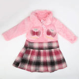 Girls Full Sleeves Frock - Pink, Kids, Girls Frocks, Chase Value, Chase Value