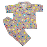 Boys Half Sleeves Sleeping Suits - Light Brown, Kids, Boys Sets And Suits, Chase Value, Chase Value