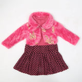Girls Full Sleeves Frock - Dark Pink, Kids, Girls Frocks, Chase Value, Chase Value
