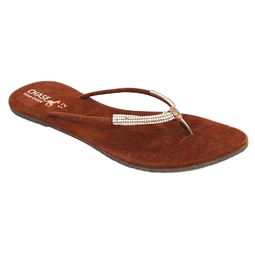 Women's Slipper (J322) Brown, Women, Slippers, Chase Value, Chase Value